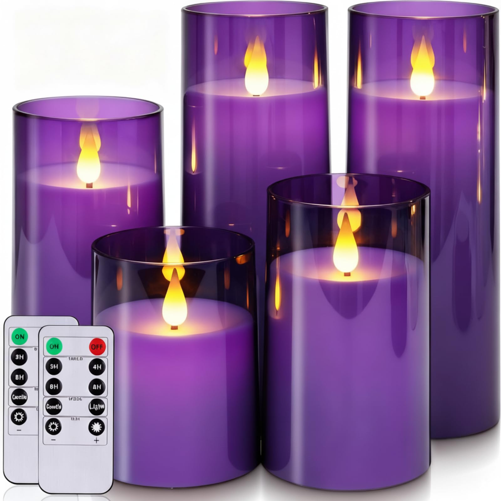 Acrylic Flameless Candle Set for Parties & Home Decor