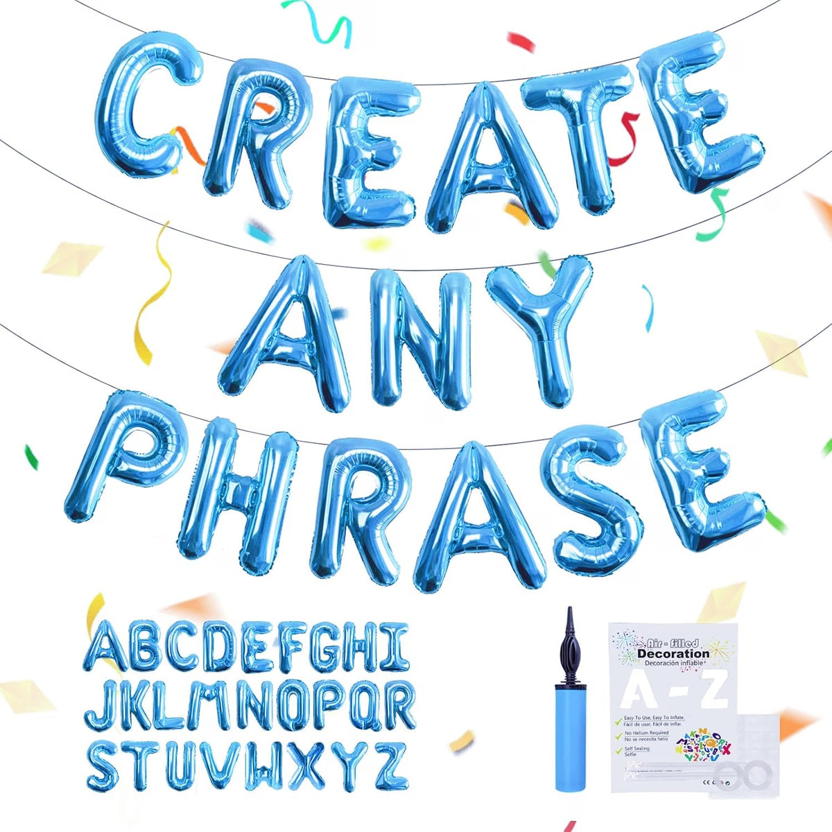 16-Inch Foil Alphabet Letter Balloons for Custom Party Banners