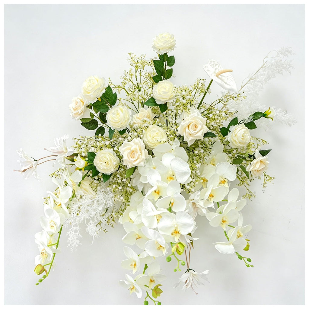 JQGADL Engagement Hanging Flowers, Decorative Flower Pairs, Ceremony Floral Decor, Artificial Hanging Flower Pairs for Venue Styling, for Parties, Wedding Banquets, Hotel