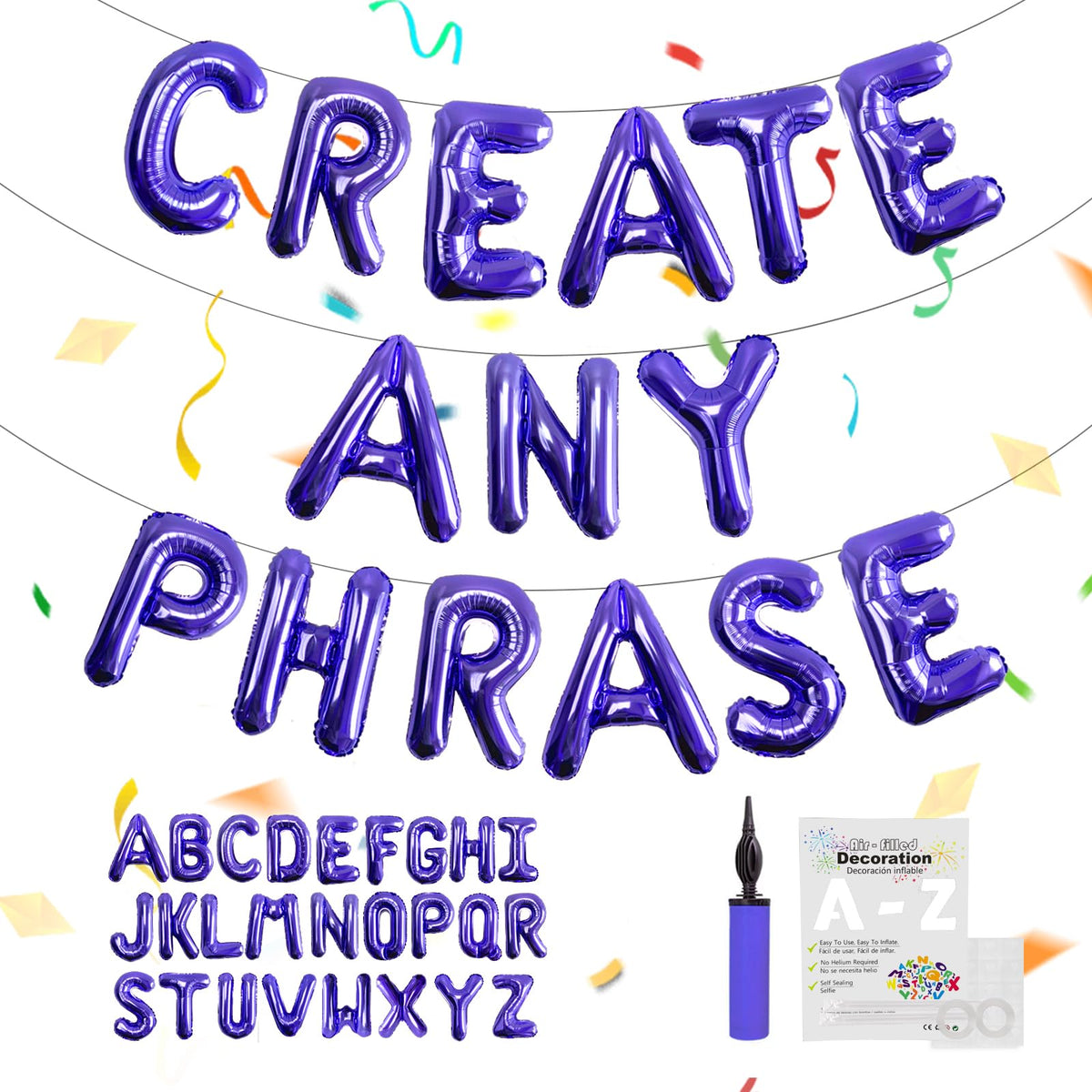 16-Inch Foil Alphabet Letter Balloons for Custom Party Banners