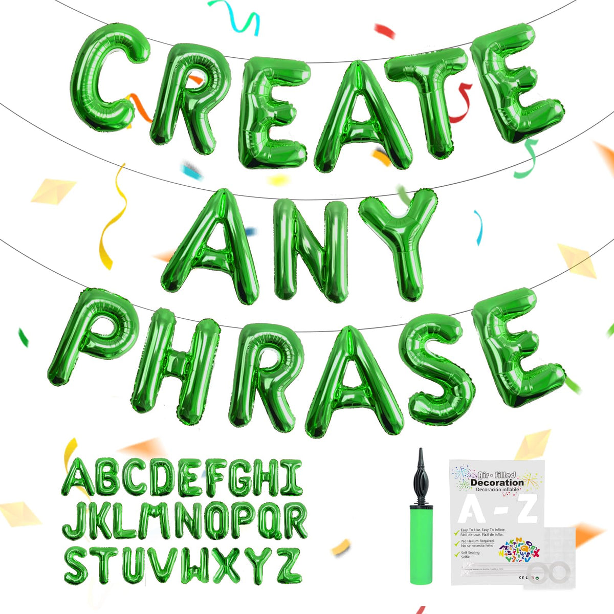 16-Inch Foil Alphabet Letter Balloons for Custom Party Banners