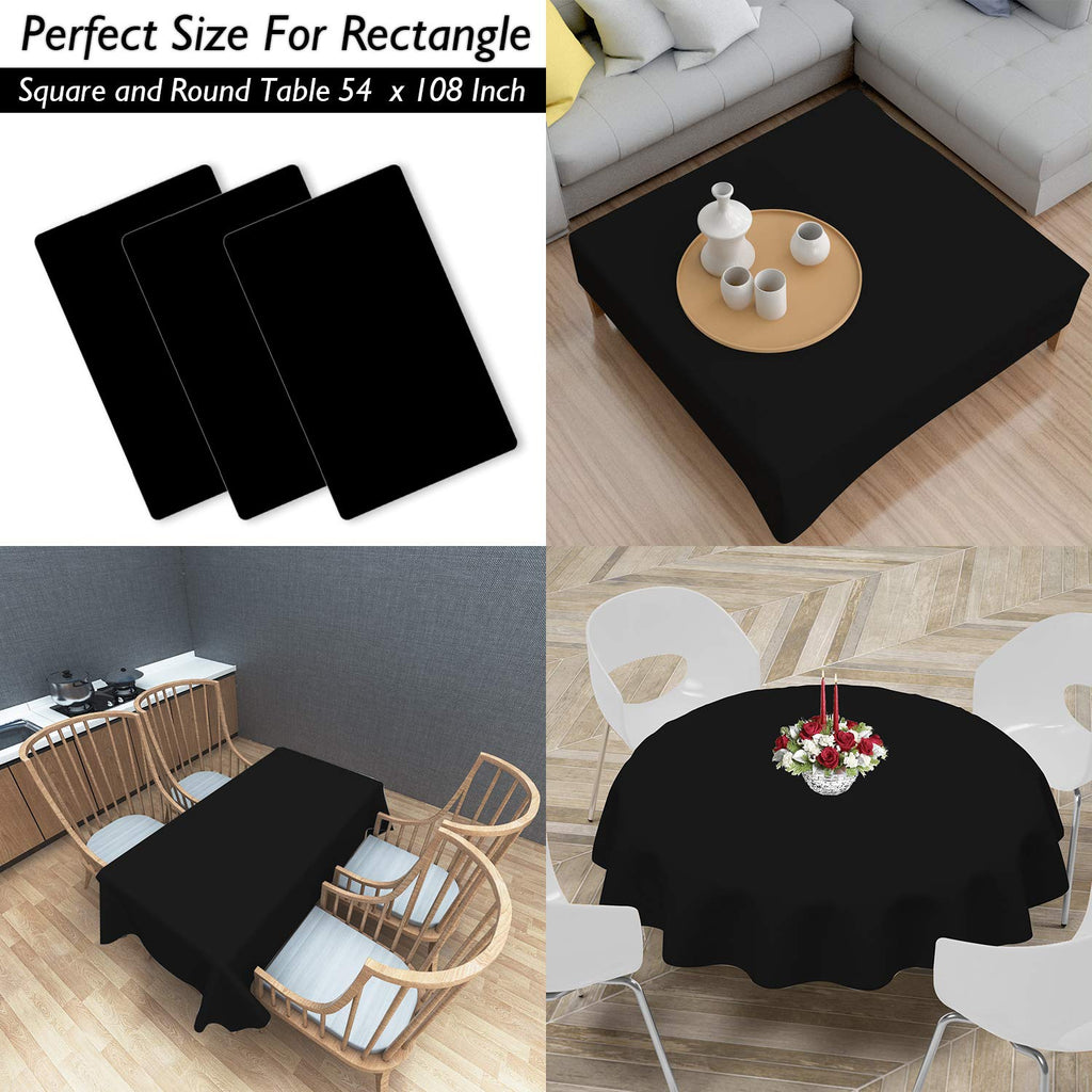 54 x 108-Inch Disposable Plastic Party Tablecloth Cover
