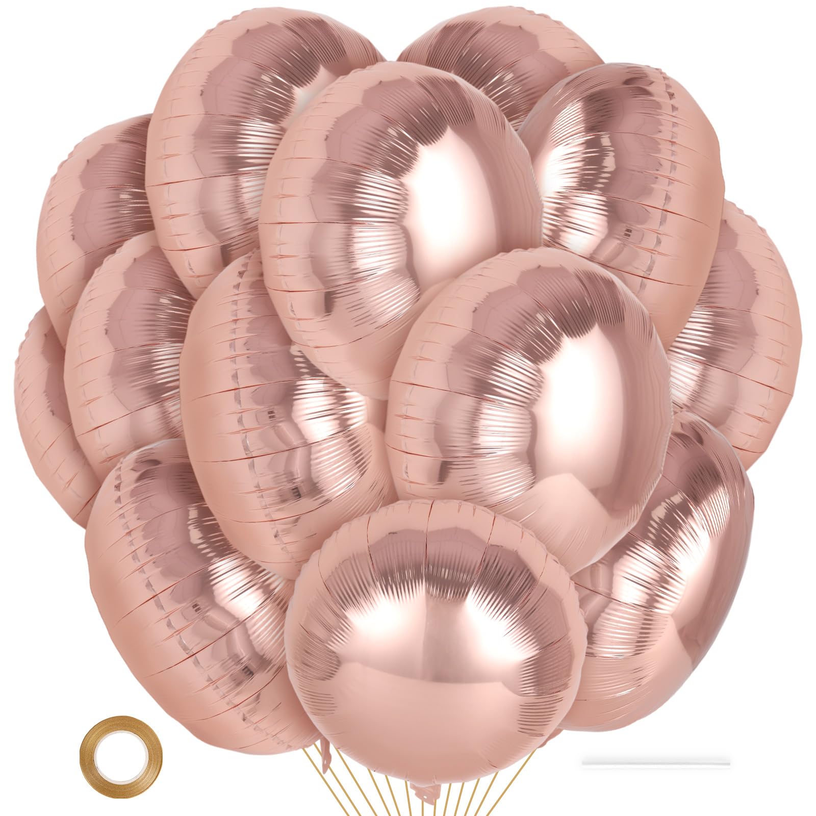 20-Piece 18-Inch Round Foil Balloons for Party Decorations