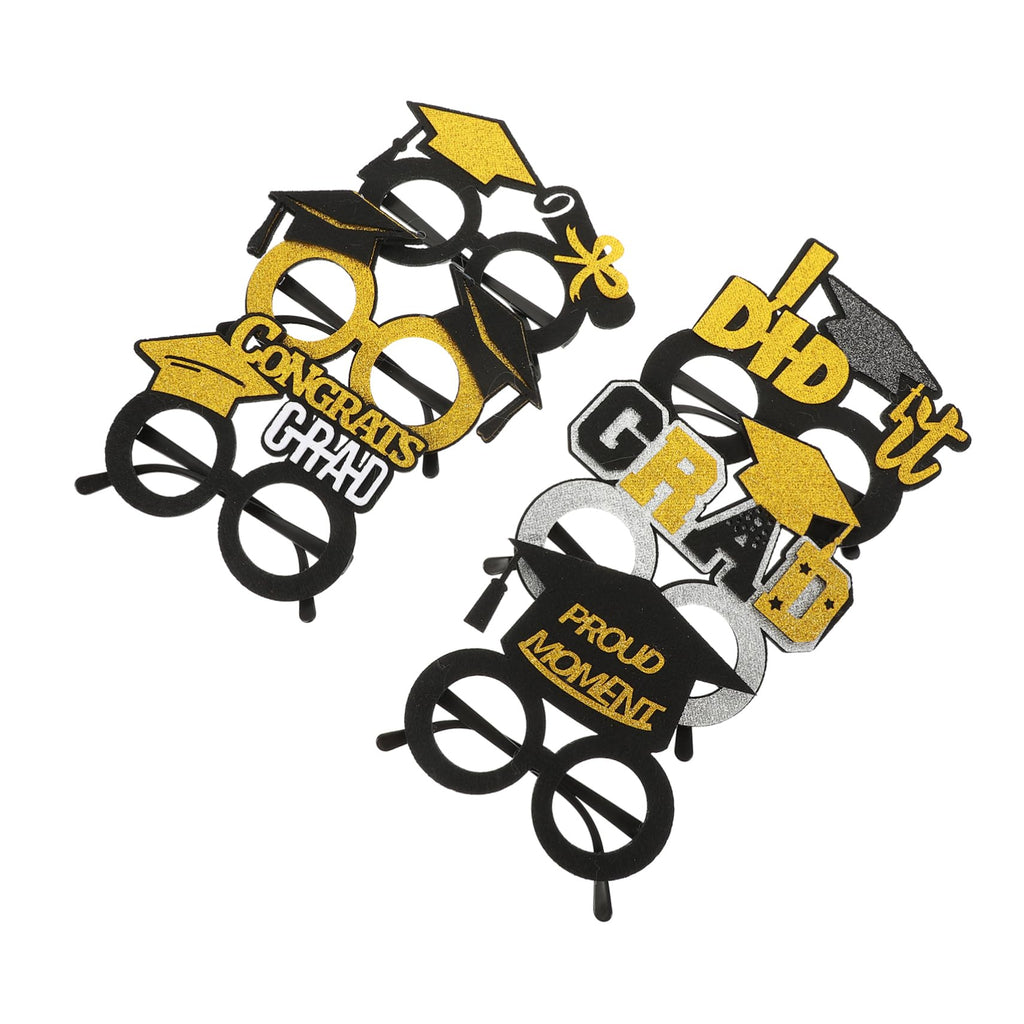 TOPPERFUN 6pcs Graduation Cap Glasses Fun Photo Props for Graduation Parties Great for Classmates and Celebrations Wearable Eyewear for Memorable Moments