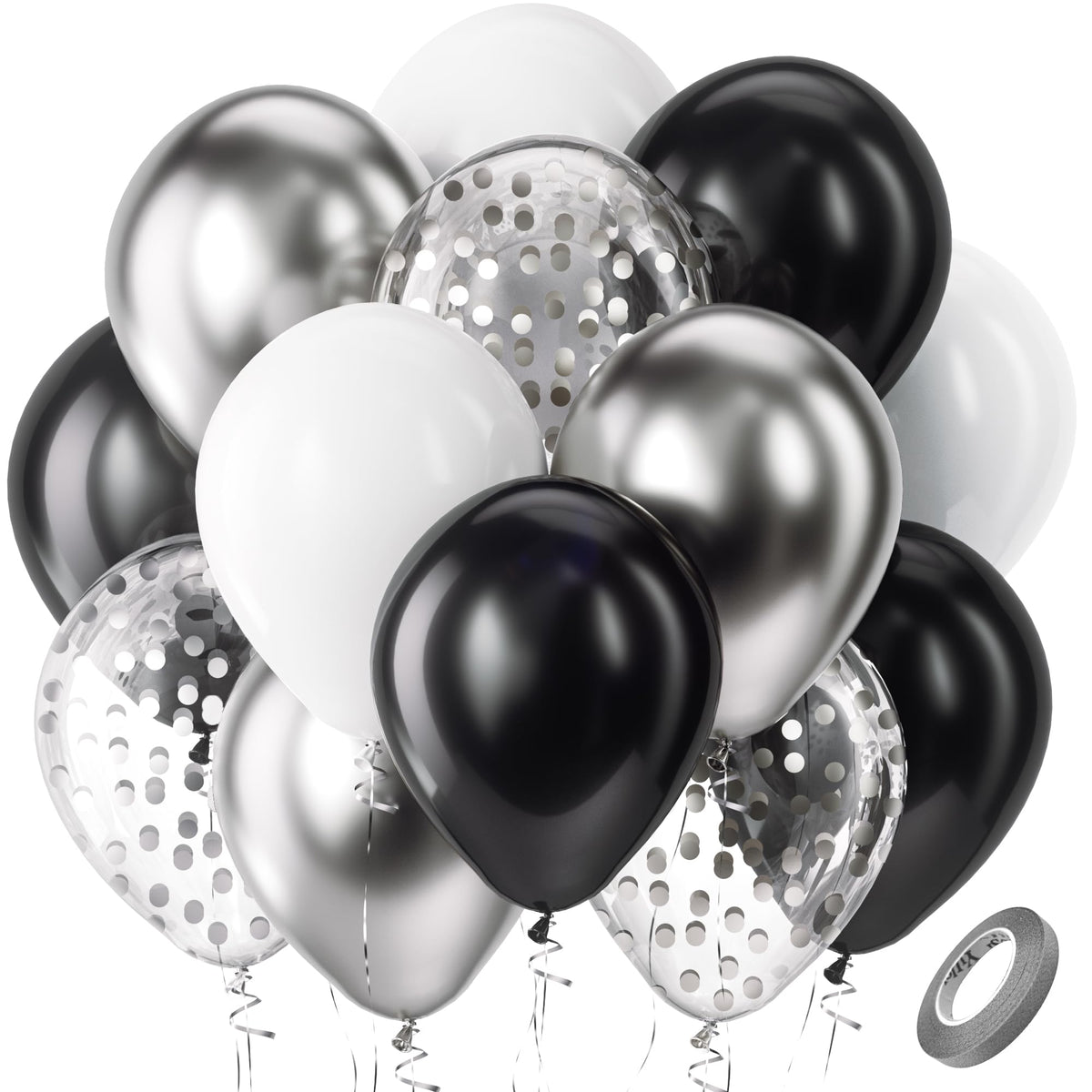 60-Piece Latex Balloons for Parties & Event Decorations