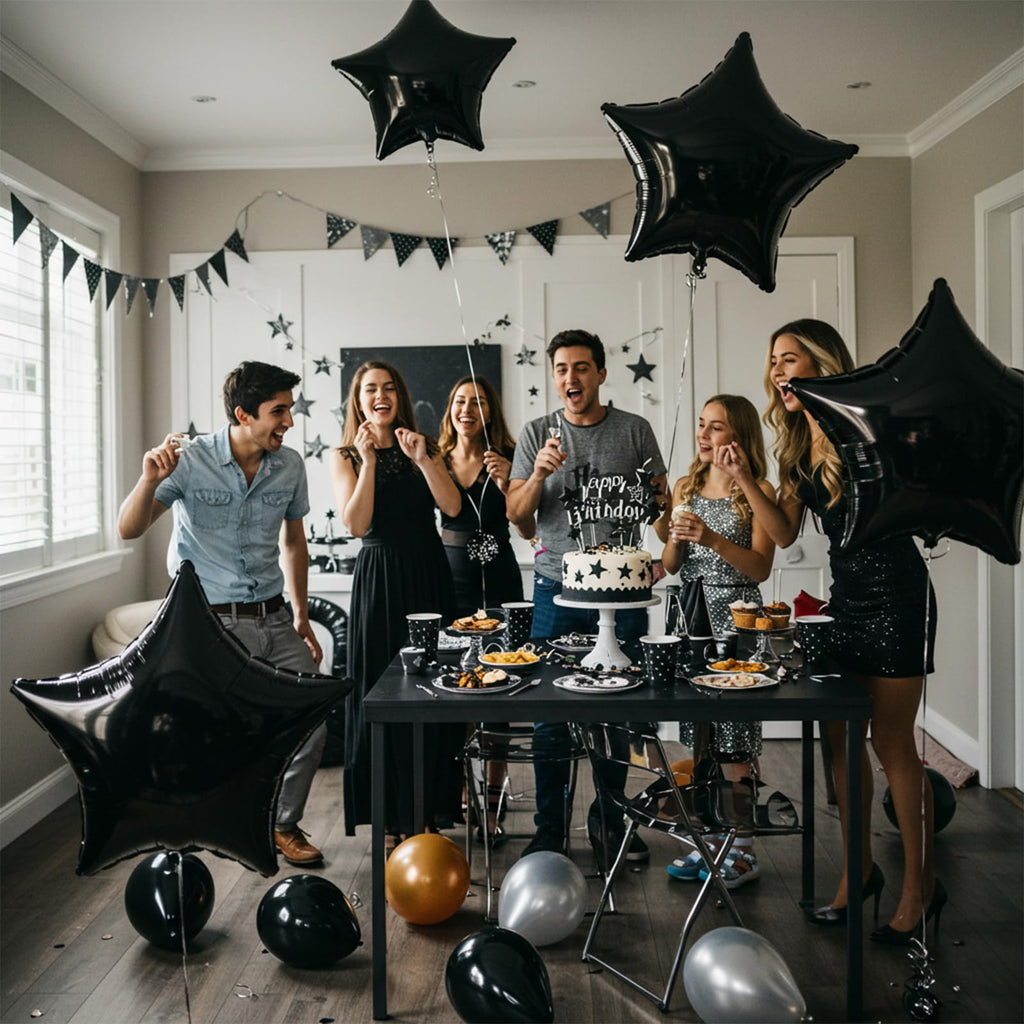 TONIFUL Five Four Star Balloons