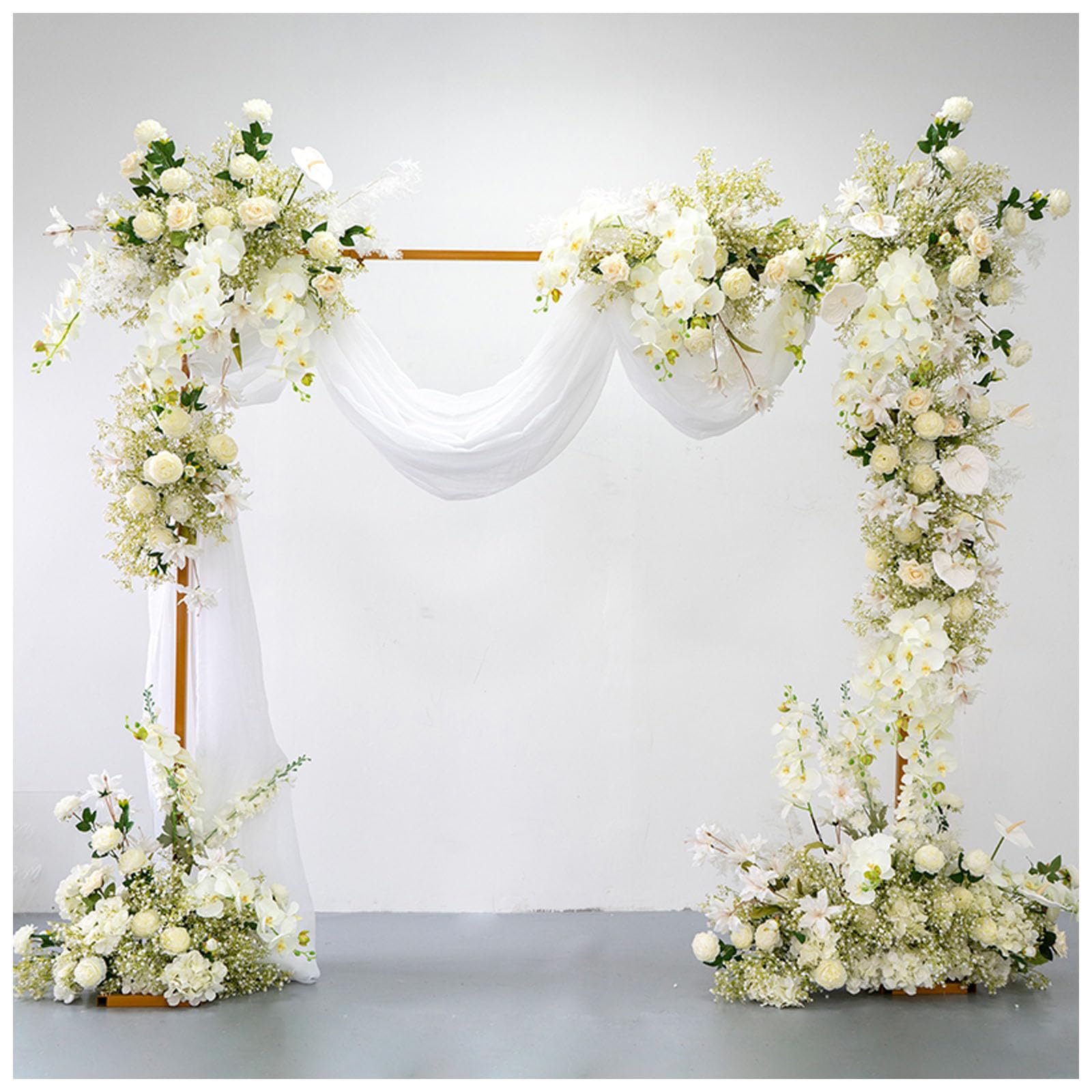 JQGADL Engagement Hanging Flowers, Decorative Flower Pairs, Ceremony Floral Decor, Artificial Hanging Flower Pairs for Venue Styling, for Parties, Wedding Banquets, Hotel