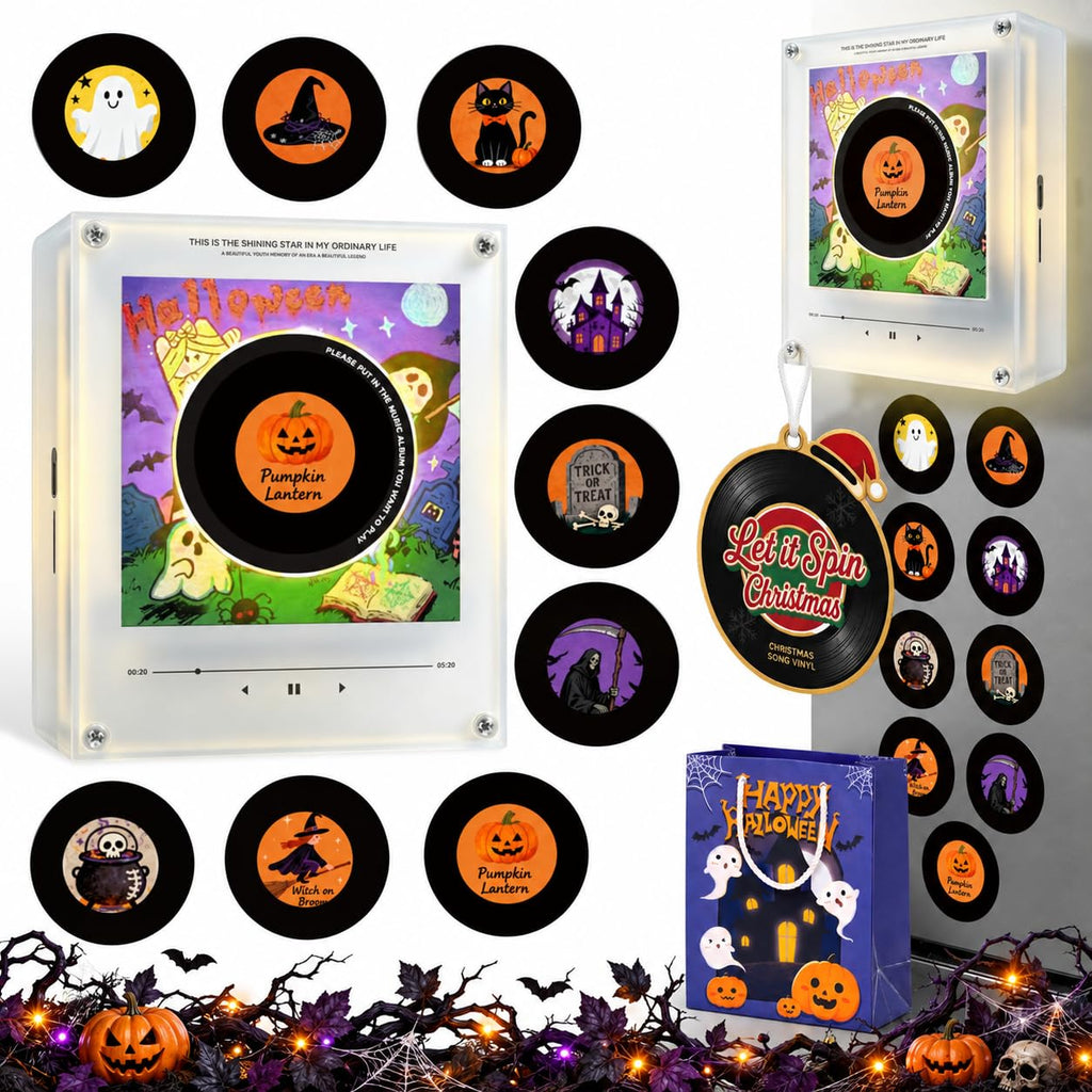 Personalized Magnetic Christmas Music Player with 9 Discs