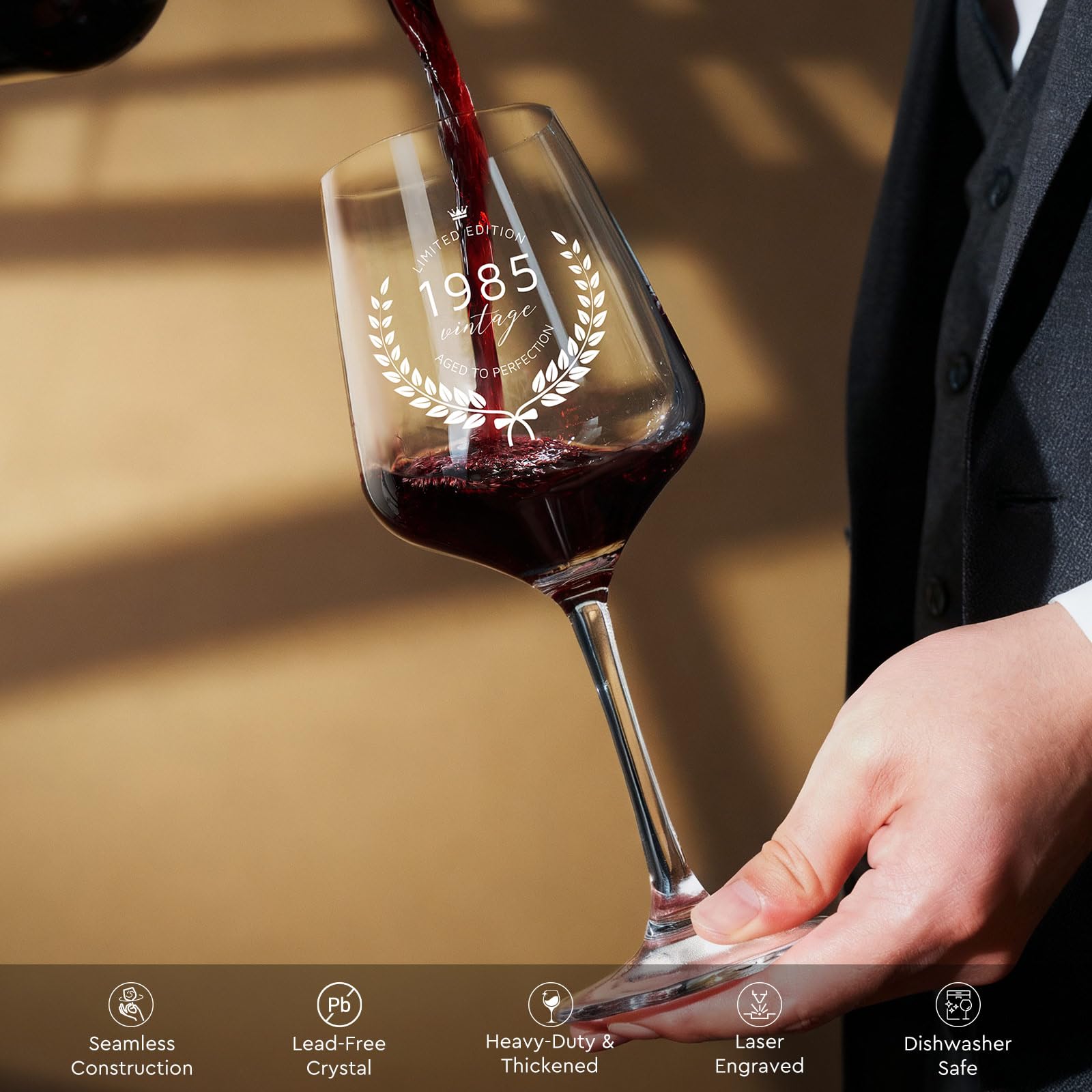 AW BRIDAL Mr and Mrs Wine Glasses, Bridal Shower Wedding Gifts for Couples