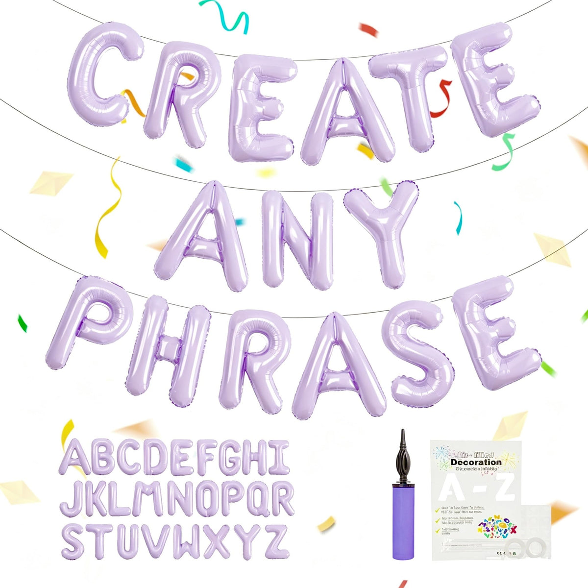 16-Inch Foil Alphabet Letter Balloons for Custom Party Banners