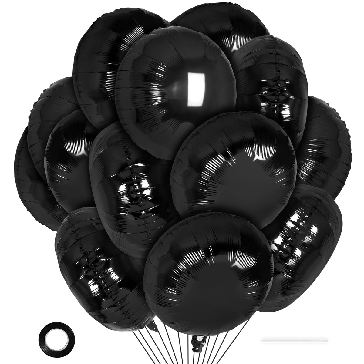 20-Piece 18-Inch Round Foil Balloons for Party Decorations