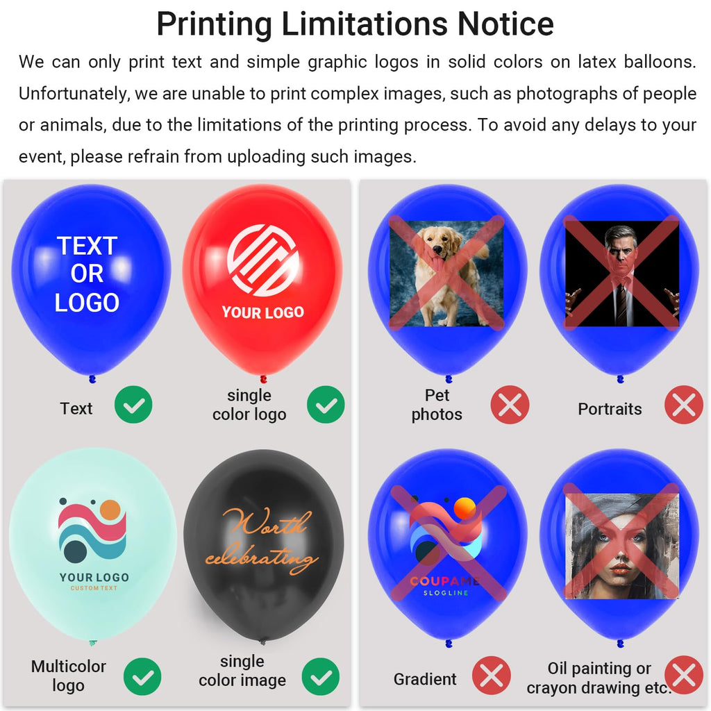 Personalized 12-Inch Latex Balloons, Custom Logo, Text, or Photo for Promotions, Birthday Parties, Weddings, Business Celebrations – 2.8g Double-sided Printing
