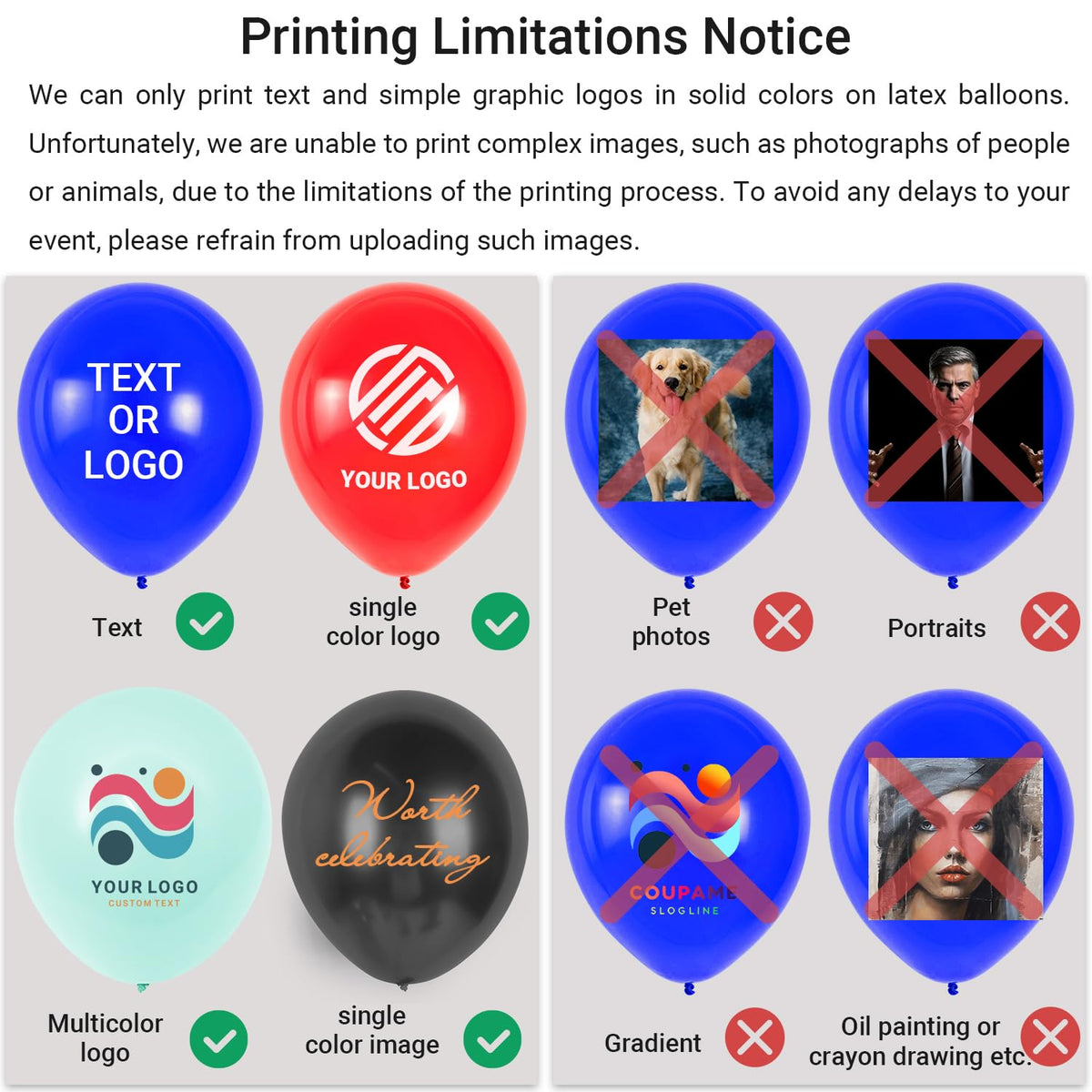 Personalized 12-Inch Latex Balloons, Custom Logo, Text, or Photo for Promotions, Birthday Parties, Weddings, Business Celebrations – 2.8g Double-sided Printing