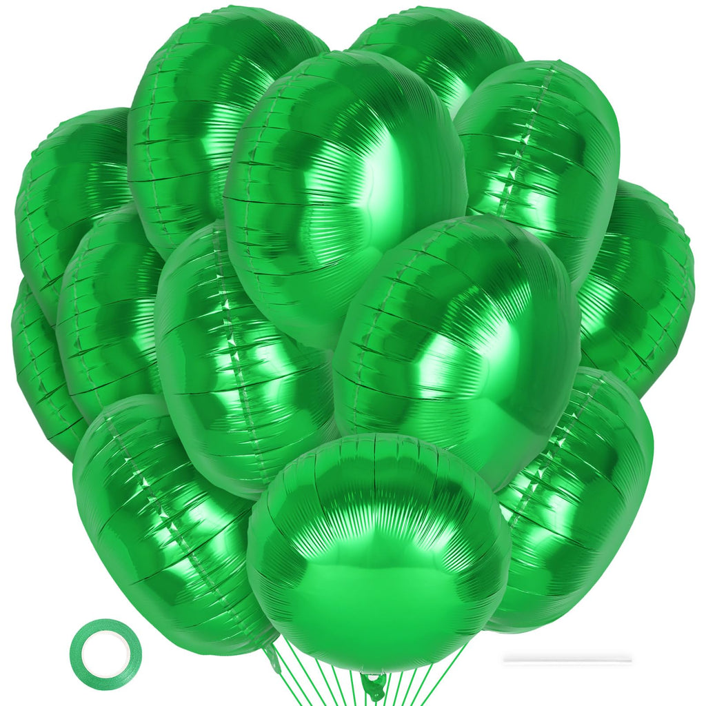 20 Pcs Round Shaped Balloons,18 Inch Round Foil Balloon,Giant Round Mylar Balloon Helium Balloons for Birthday Party Baby Shower Wedding Decorations