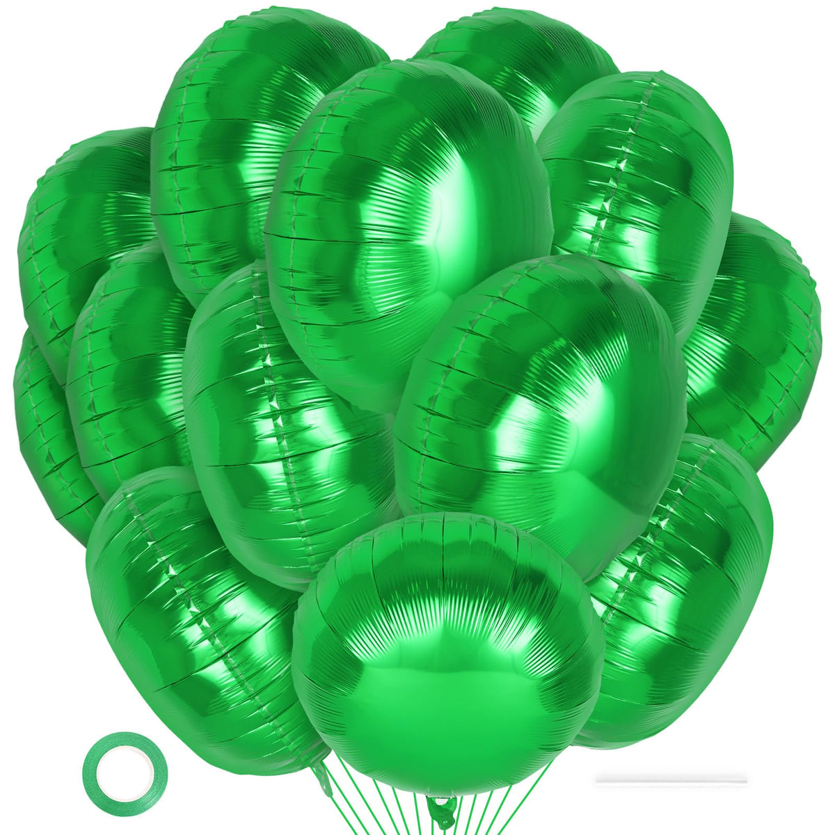 20 Pcs Round Shaped Balloons,18 Inch Round Foil Balloon,Giant Round Mylar Balloon Helium Balloons for Birthday Party Baby Shower Wedding Decorations