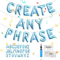 Letter Balloons A to Z Custom DIY Phrase Banner for Baby Shower Wedding Party Supplies Personalized Decor Foil Alphabet Balloons 16Inch