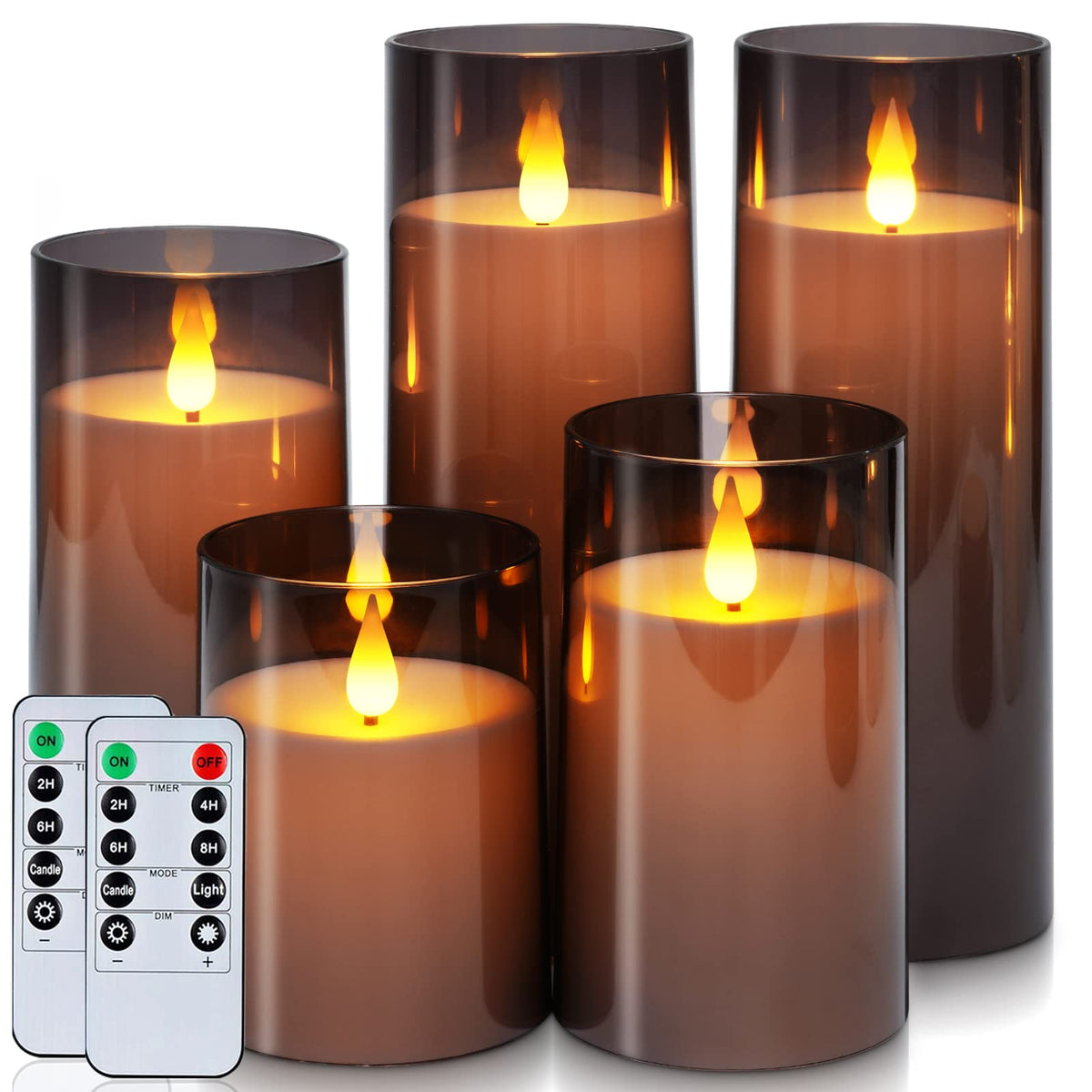 Acrylic Flameless Candle Set for Parties & Home Decor
