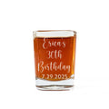 Custom 2 oz Shot Glass - Set of Glasses Personalized with Name and Birthday - Ideal for 21st, 30th, 40th, 50th Birthday Party Favors and Gifts