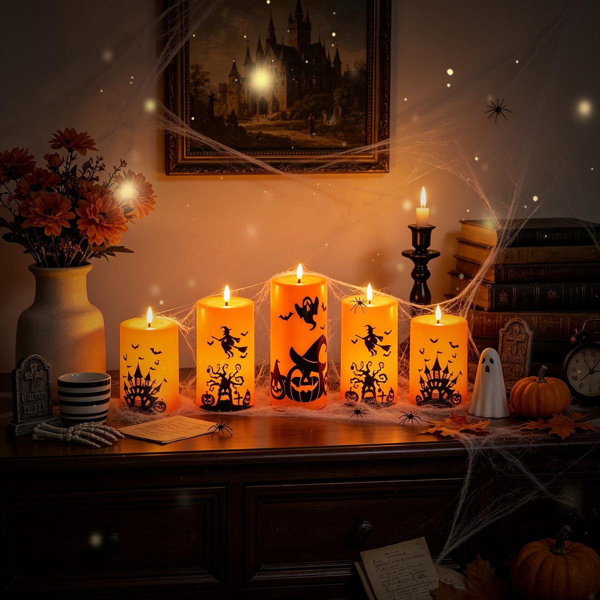 Flameless LED Pillar Candles with Remote Control & Timer