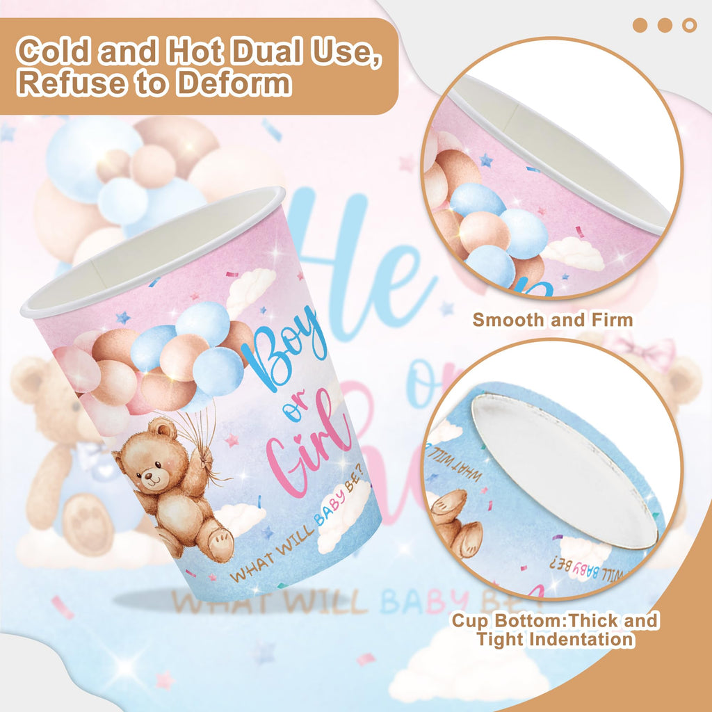 Gender Reveal Babyshower Party Tableware