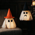 2-Piece Light-Up Halloween Ghosts with Witch Hats