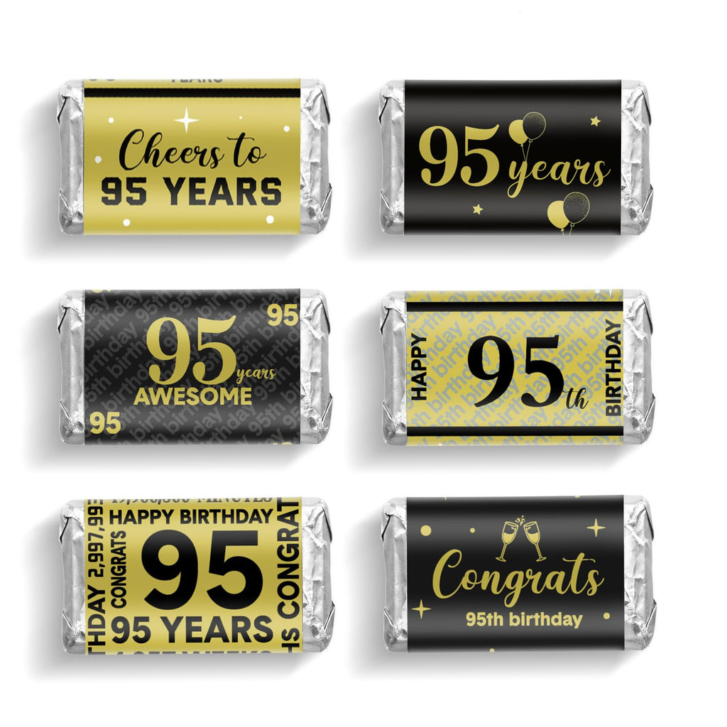 Tenare 90 Pcs Birthday Candy Wrappers Stickers