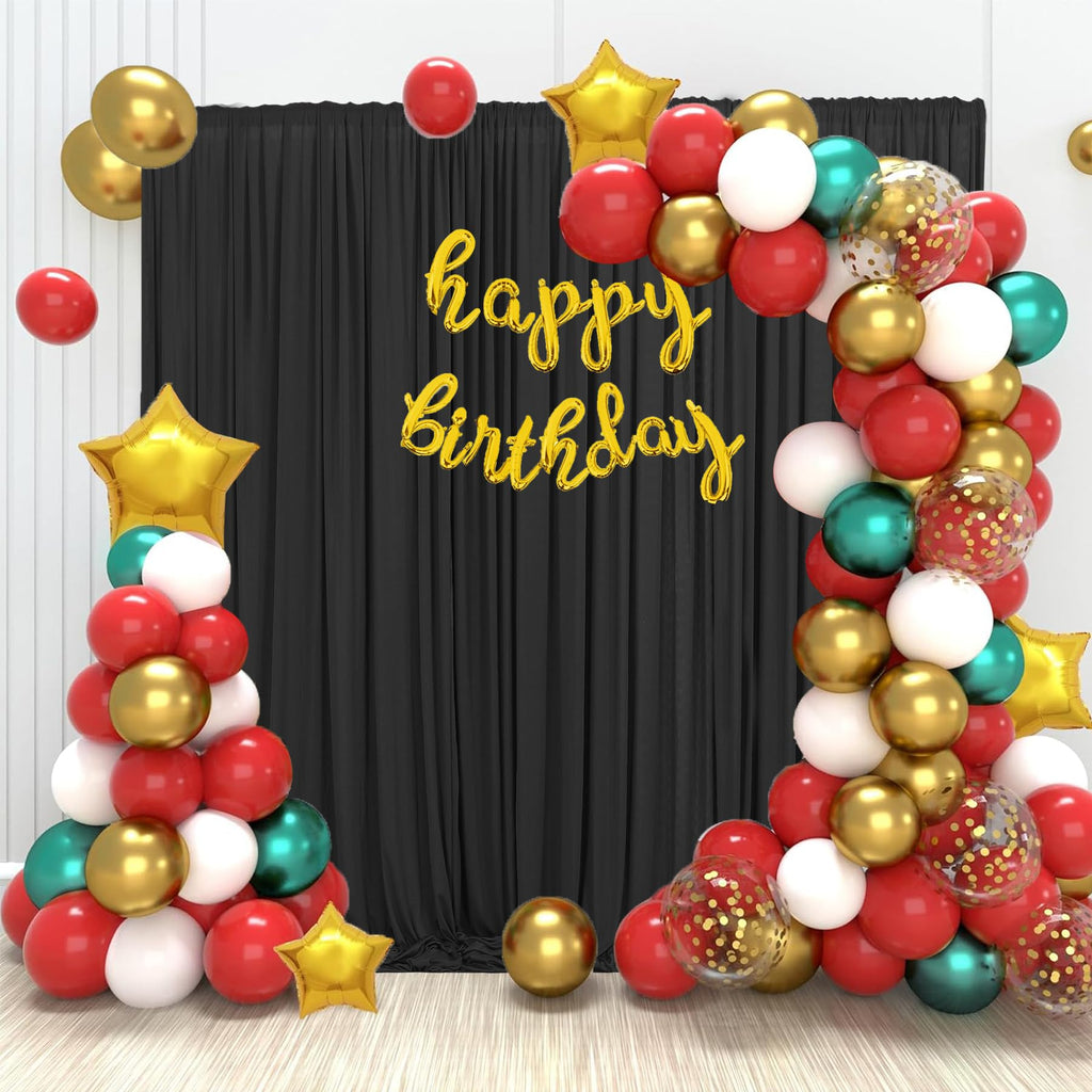 Wrinkle Free Backdrop Curtain for Parties Soft Fabric Drapes Wedding White Curtain Backdrop for Birthday Party Decorations Background for Photography