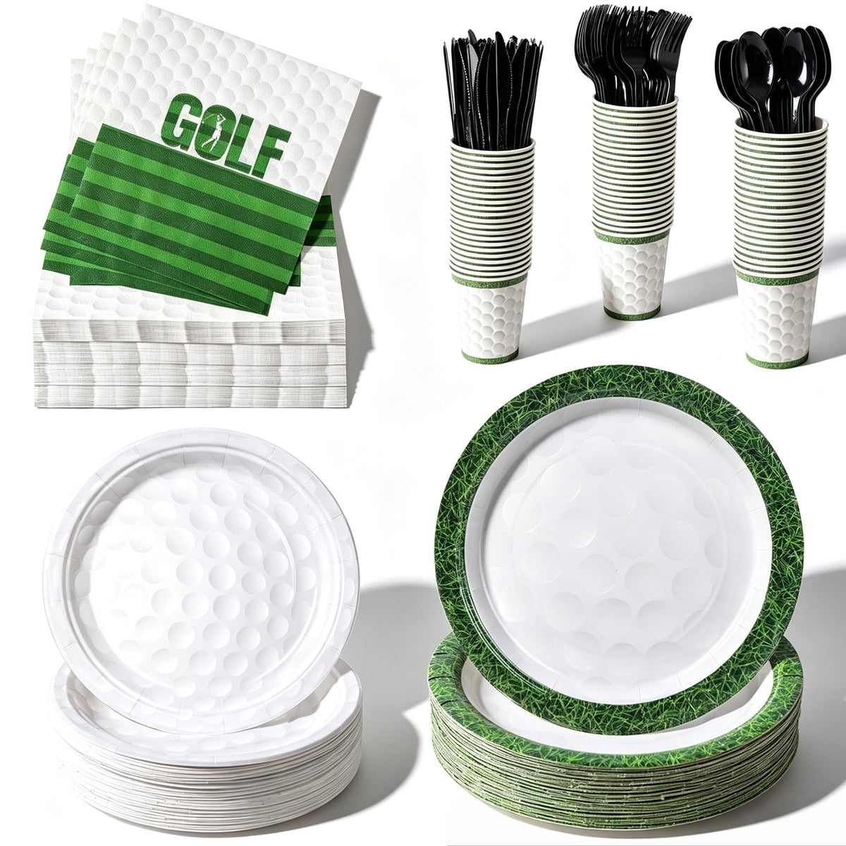 400-Piece Disposable Party Tableware Set for Celebrations