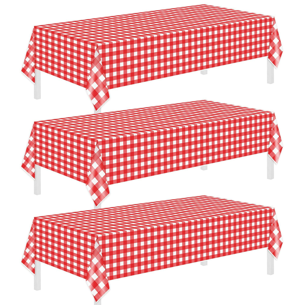 54 x 108-Inch Disposable Plastic Party Tablecloth Cover