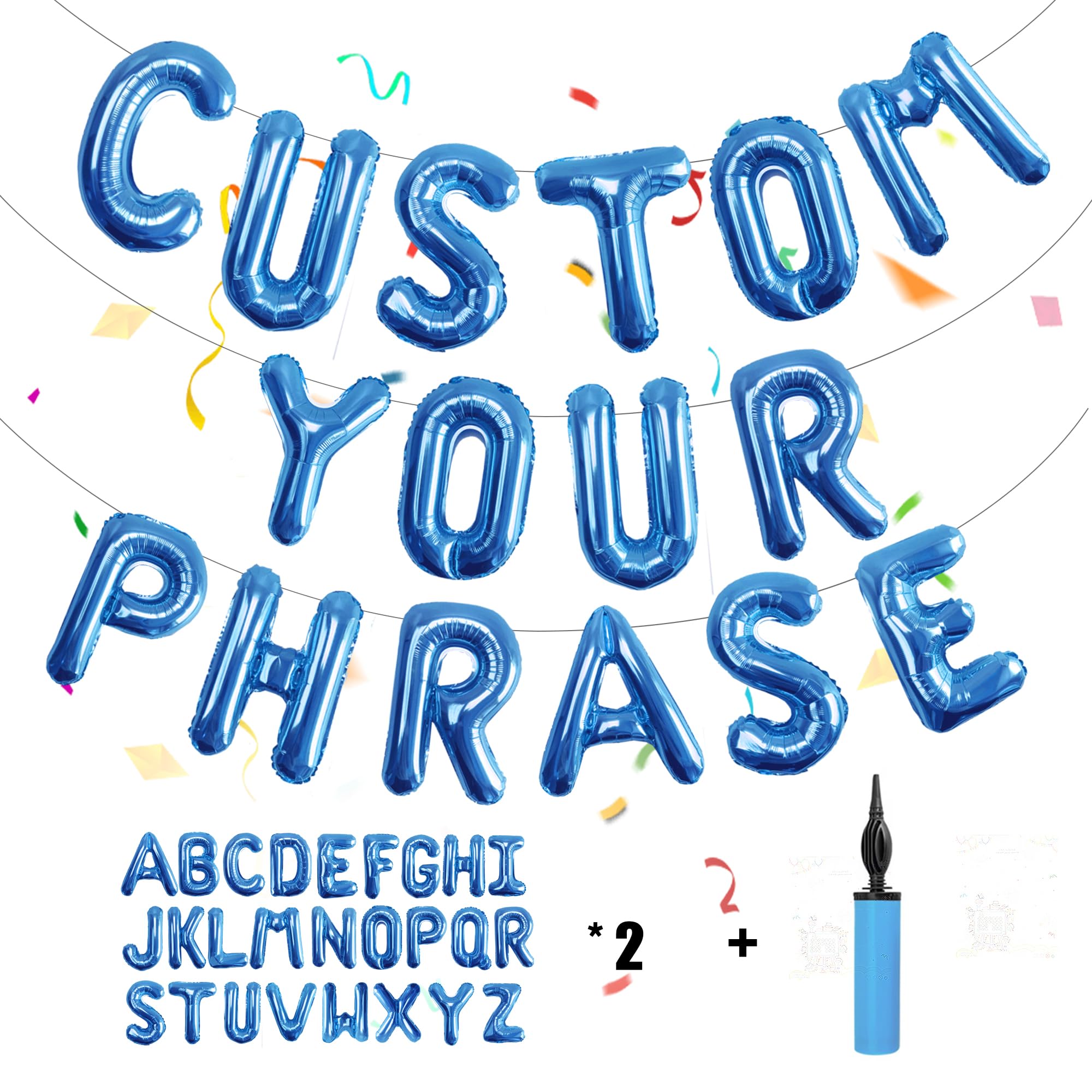16-Inch Foil Alphabet Letter Balloons for Custom Party Banners