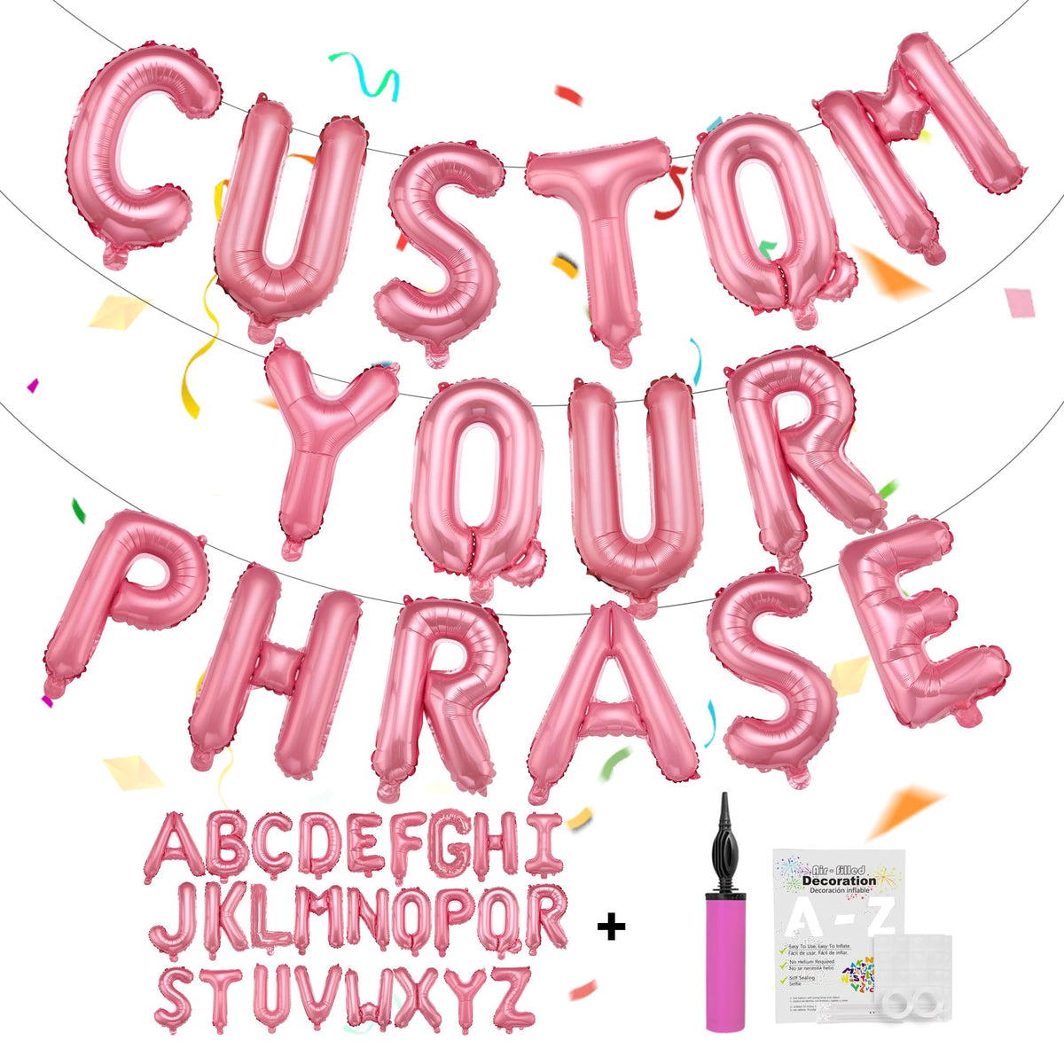 16-Inch Foil Alphabet Letter Balloons for Custom Party Banners