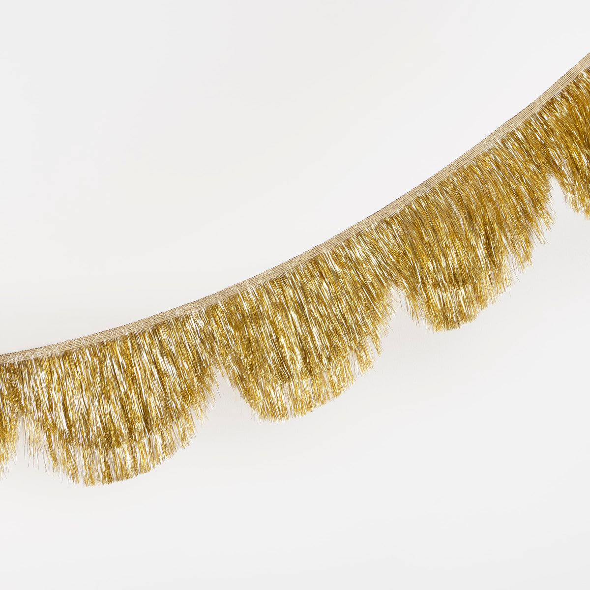 Meri Meri Tinsel Fringe Party Banner (Pack of 1), 10' Party Garland Including Excess Cord