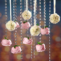 19 Pack Wedding Hanging Garland Acrylic Crystal Flower Kissing Ball Decor