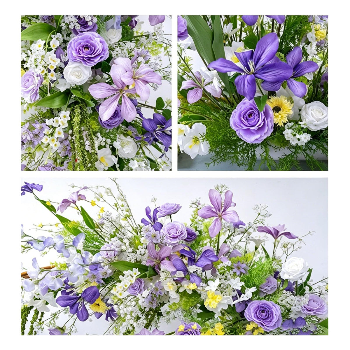 JQGADL Window Display Flowers Hanging Floral Decor Wedding Aisle Flowers, Multiple Styles Artificial Flowers, for Wedding Reception, Ceremony Backdrop, Hotel Decoration, Engagemen