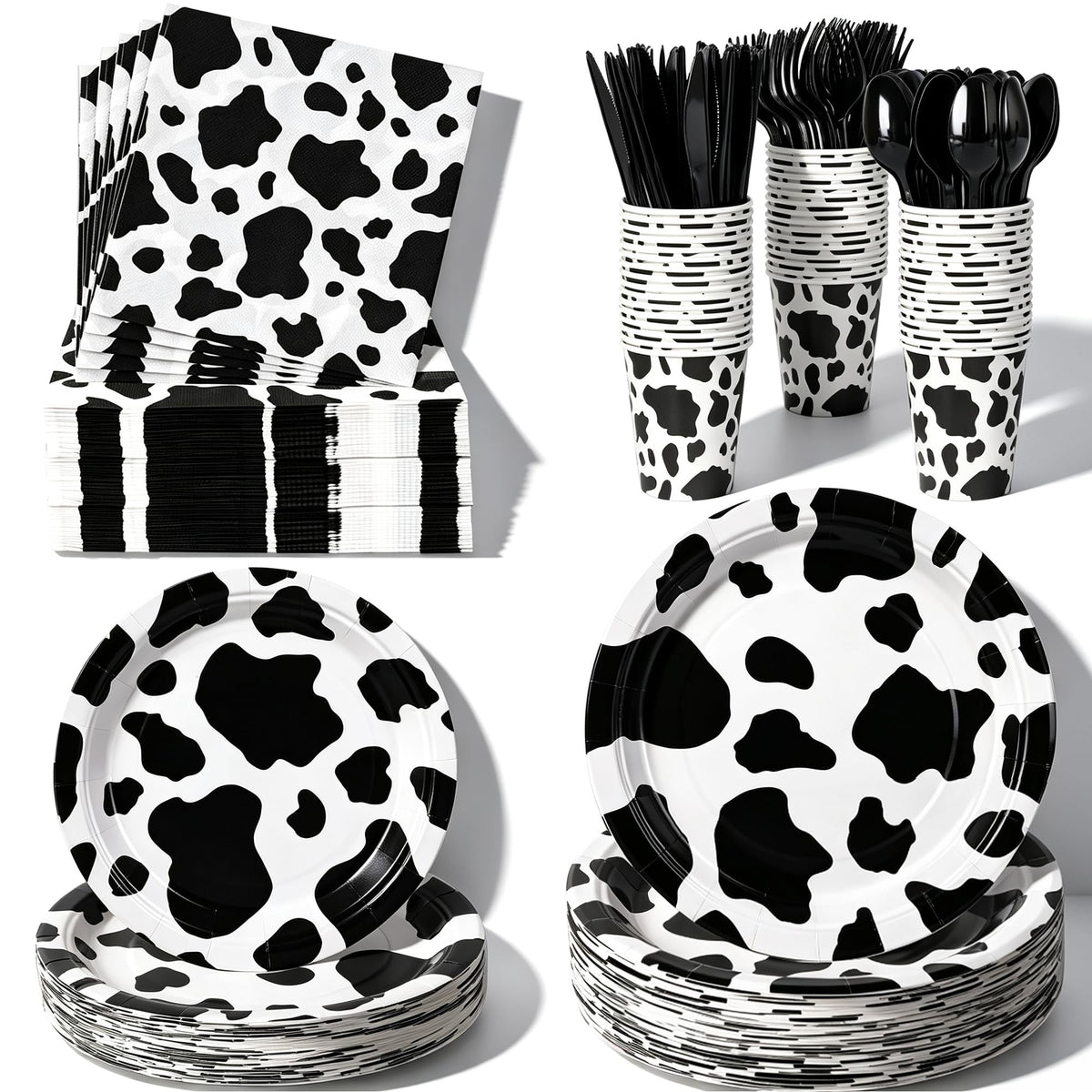400-Piece Disposable Party Tableware Set for Celebrations
