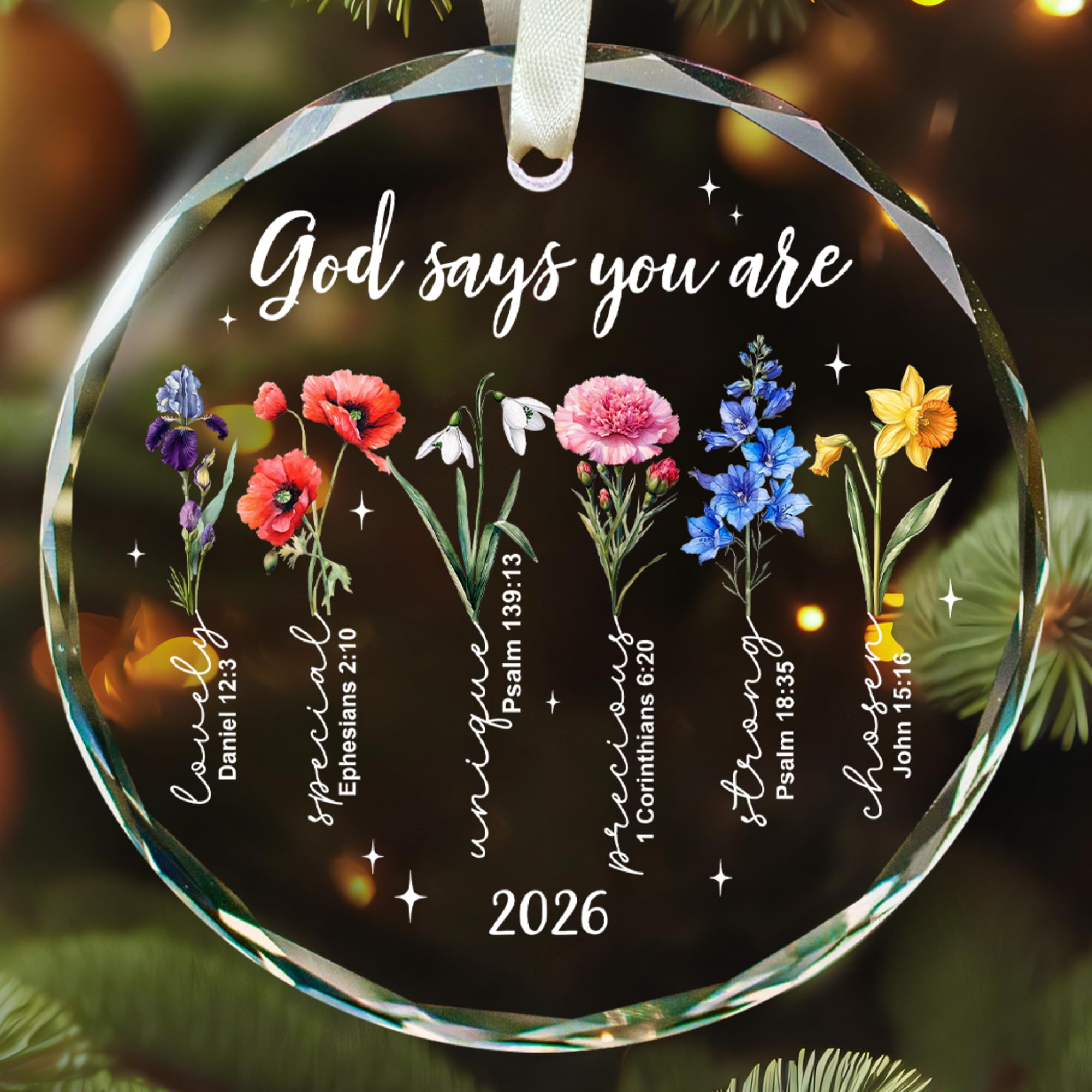 Christian Family Snowman Christmas Ornament for Parents