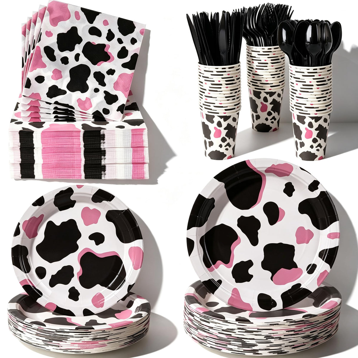 400-Piece Disposable Party Tableware Set for Celebrations