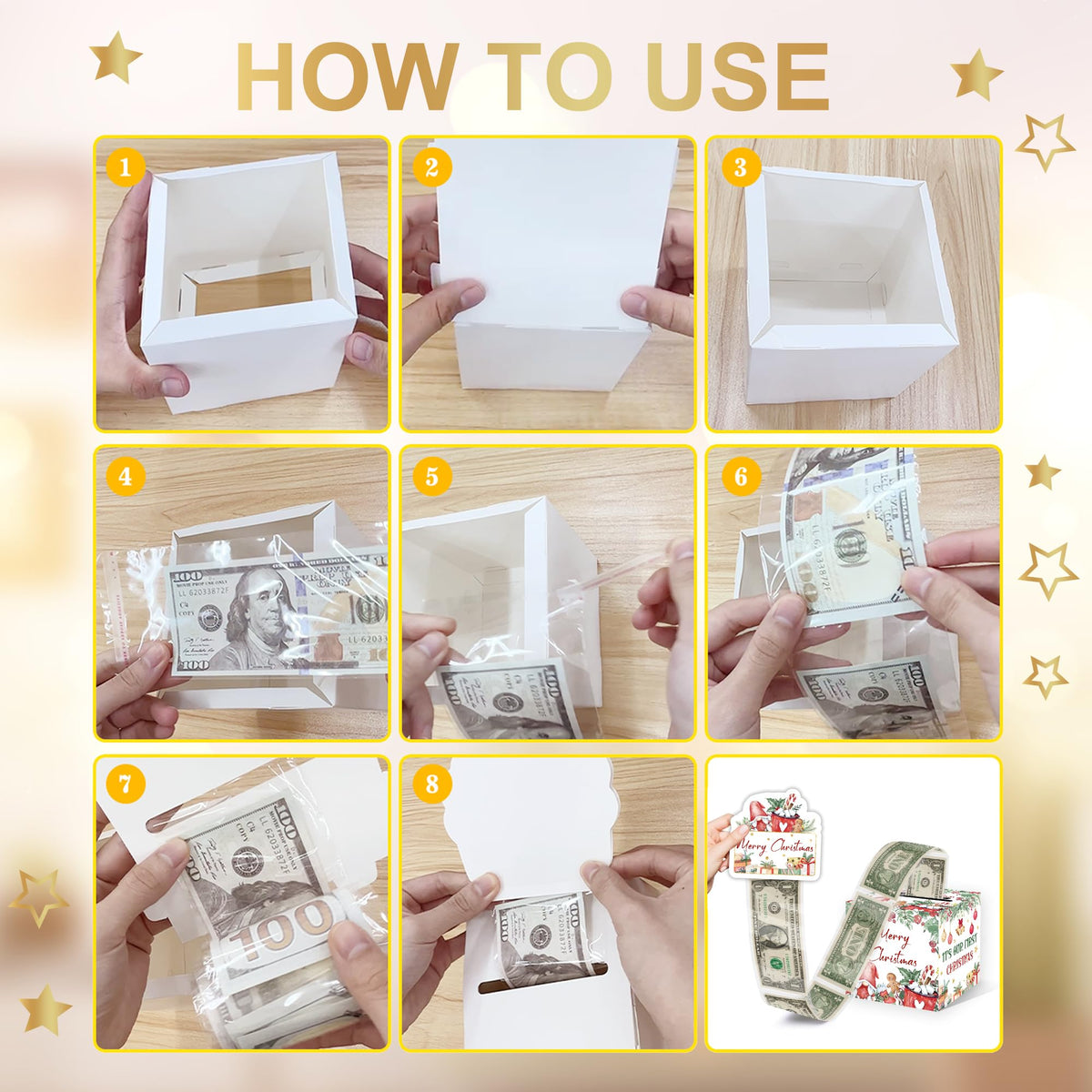 Christmas Surprise Money Box Gift & Indoor Holiday Decor