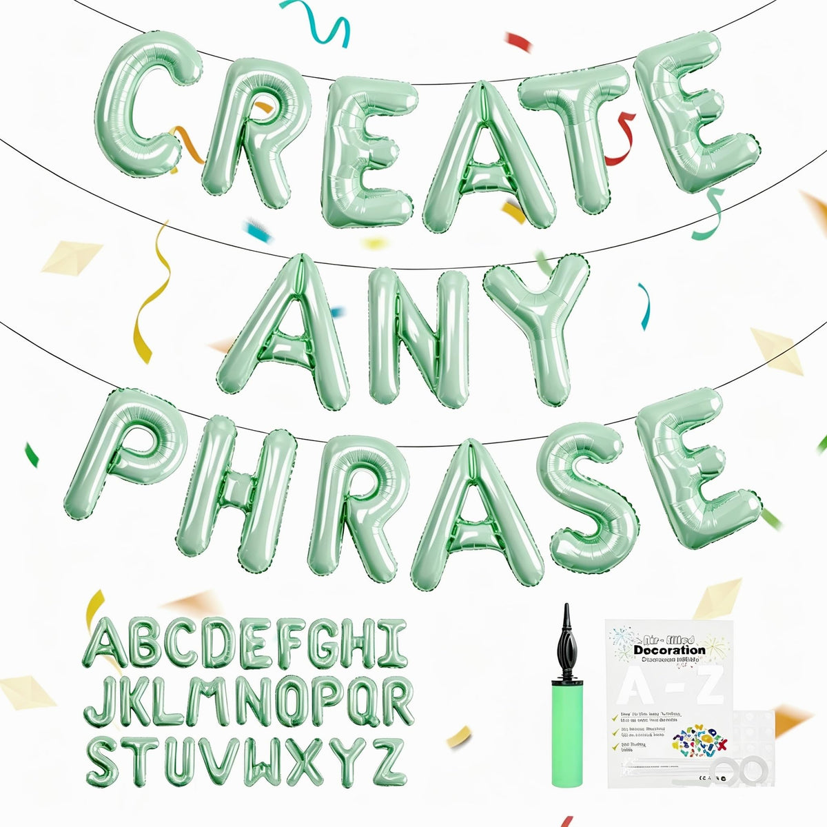 16-Inch Foil Alphabet Letter Balloons for Custom Party Banners