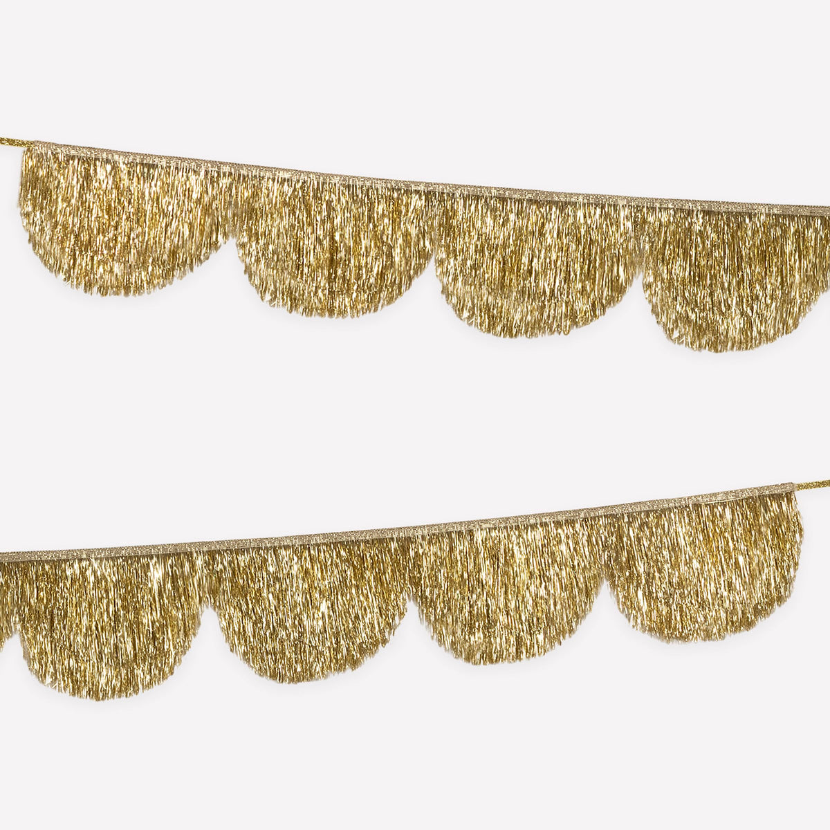 Meri Meri Tinsel Fringe Party Banner (Pack of 1), 10' Party Garland Including Excess Cord