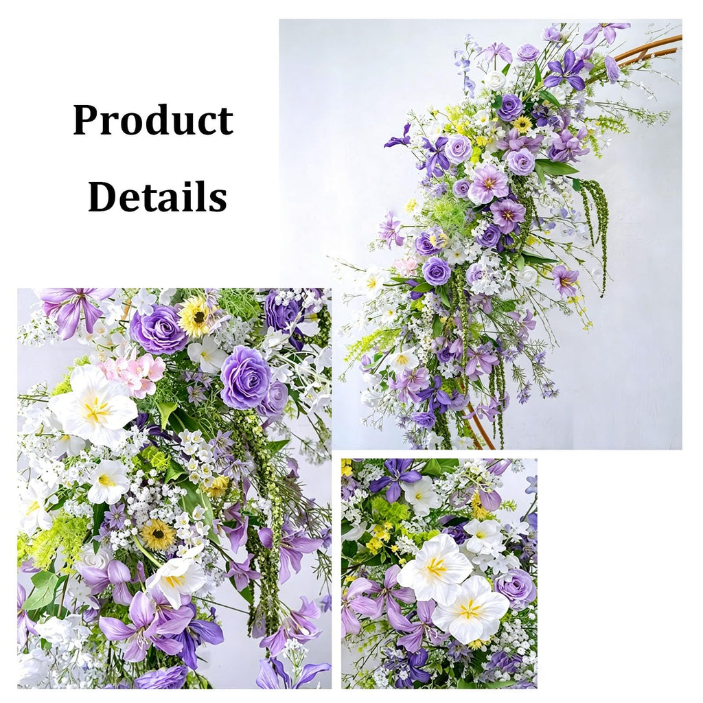 JQGADL Window Display Flowers Hanging Floral Decor Wedding Aisle Flowers, Multiple Styles Artificial Flowers, for Wedding Reception, Ceremony Backdrop, Hotel Decoration, Engagemen