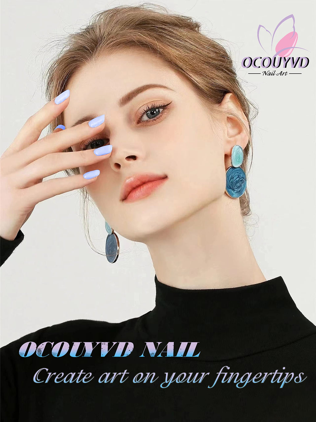 Floral Press-On Fake Nails Set for Elegant Manicure Styles