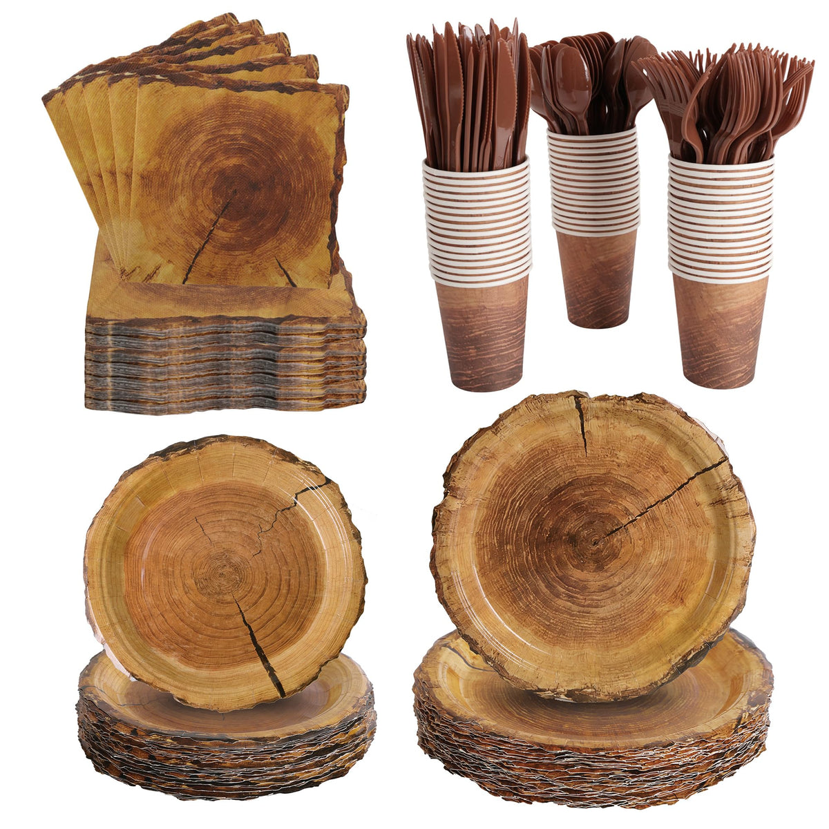 400-Piece Disposable Party Tableware Set for Celebrations