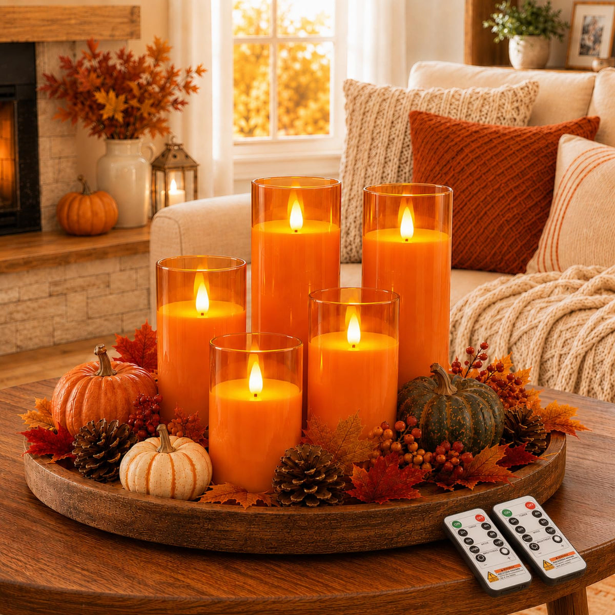 Acrylic Flameless Candle Set for Parties & Home Decor
