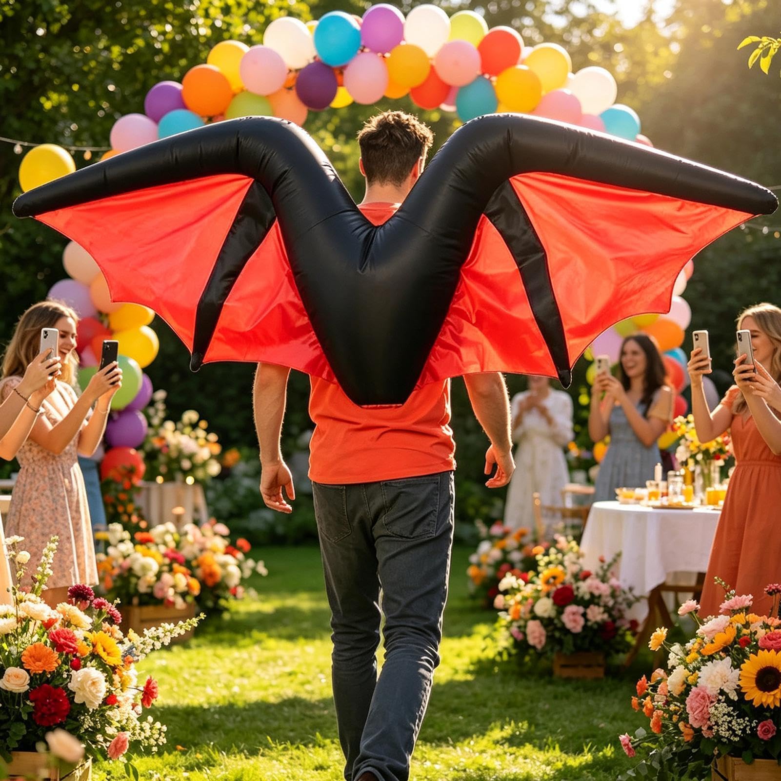 Adults Inflatable Wings - Large Angel Wing Costume Accessory