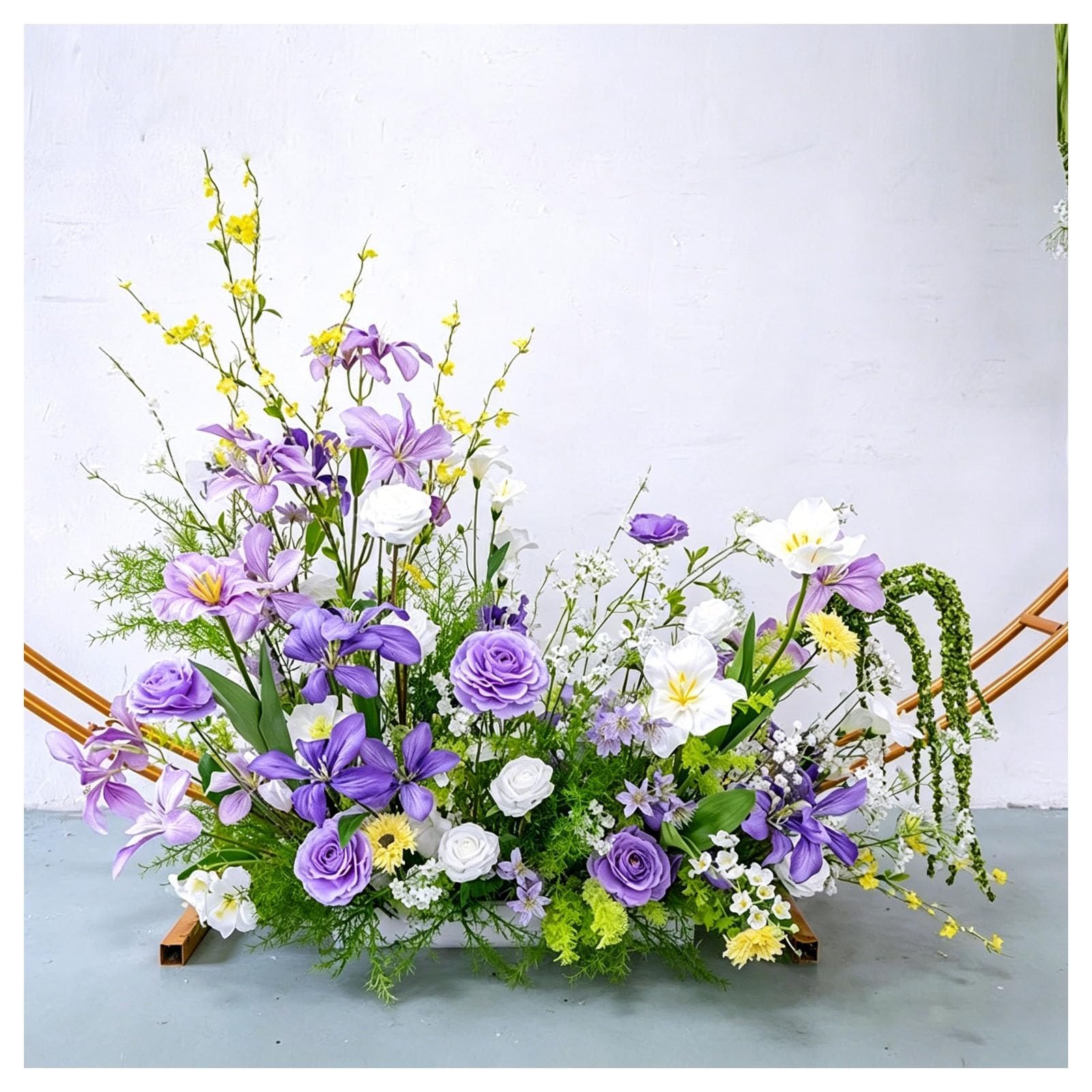 JQGADL Window Display Flowers Hanging Floral Decor Wedding Aisle Flowers, Multiple Styles Artificial Flowers, for Wedding Reception, Ceremony Backdrop, Hotel Decoration, Engagemen