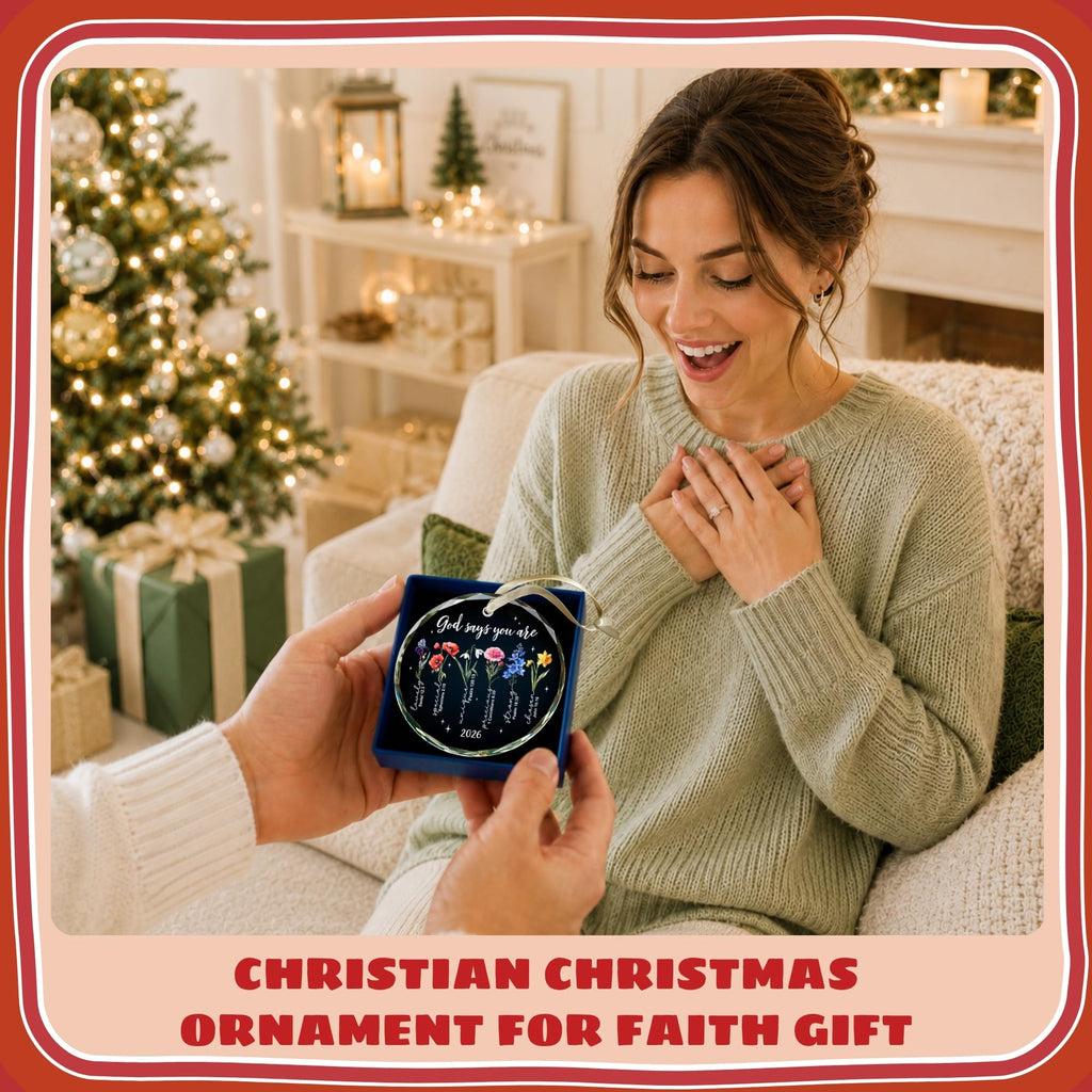 Christian Family Snowman Christmas Ornament for Parents