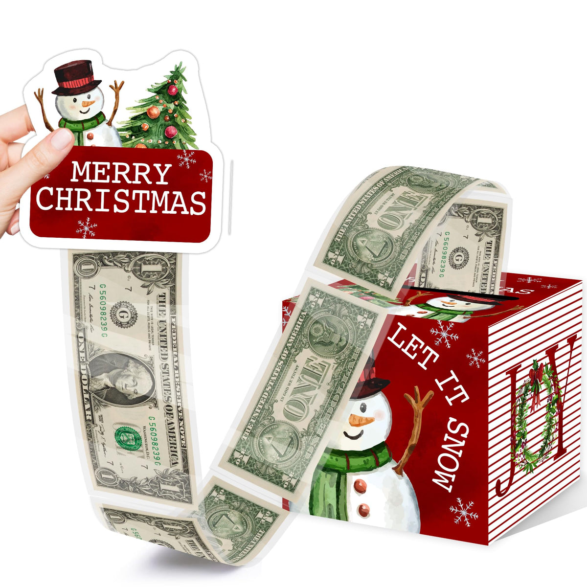 Christmas Surprise Money Box Gift & Indoor Holiday Decor