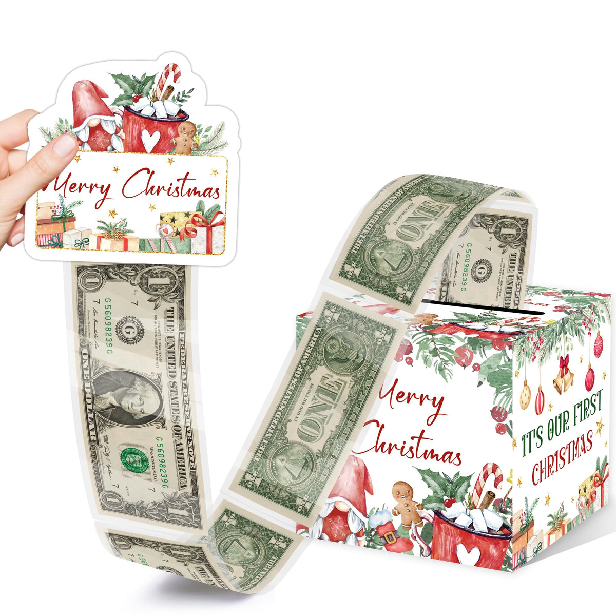 Christmas Surprise Money Box Gift & Indoor Holiday Decor