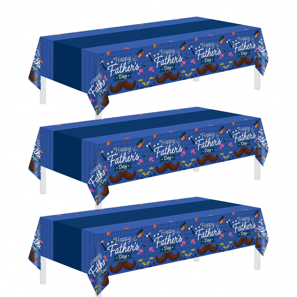 54 x 108-Inch Disposable Plastic Party Tablecloth Cover